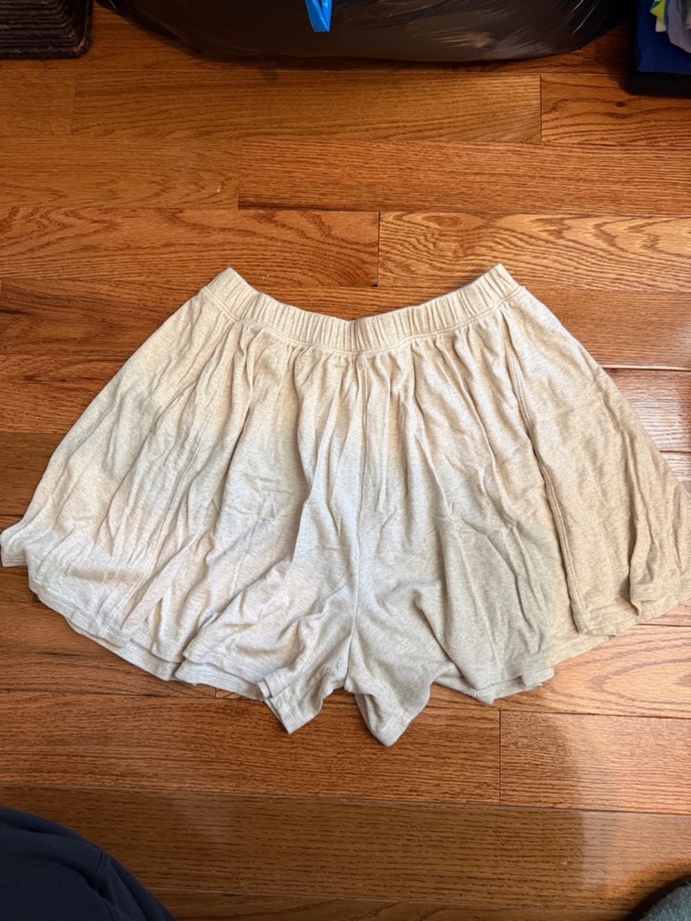 aerie beige lounge shorts